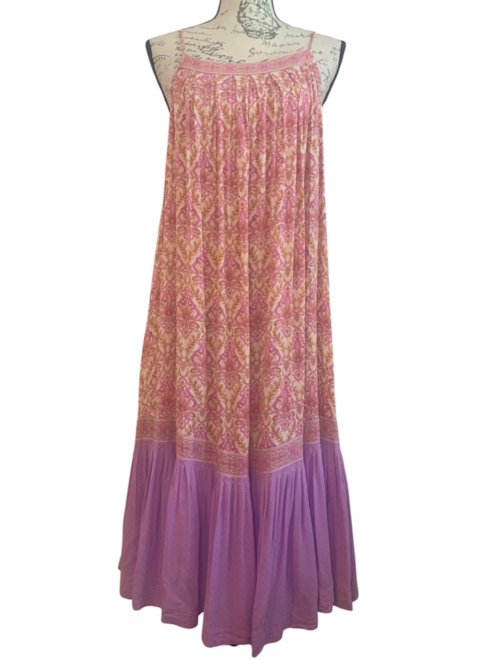 Spell Pink & Lavender Printed Midi Dress - Picture 2 of 7